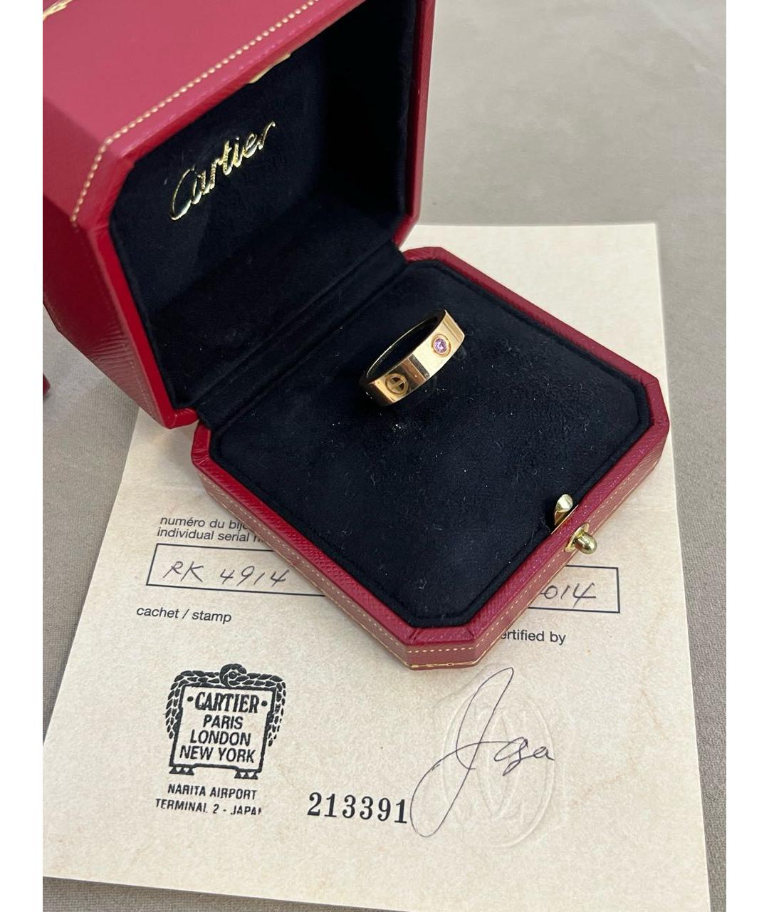 CARTIER Золотое кольцо из розового золота, фото 6