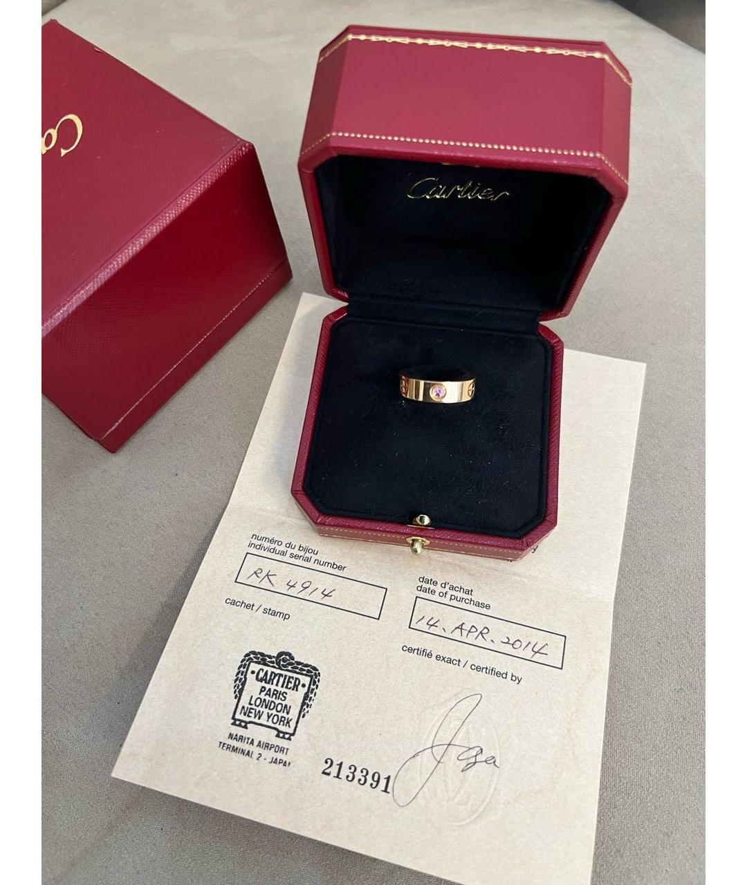 CARTIER Золотое кольцо из розового золота, фото 2