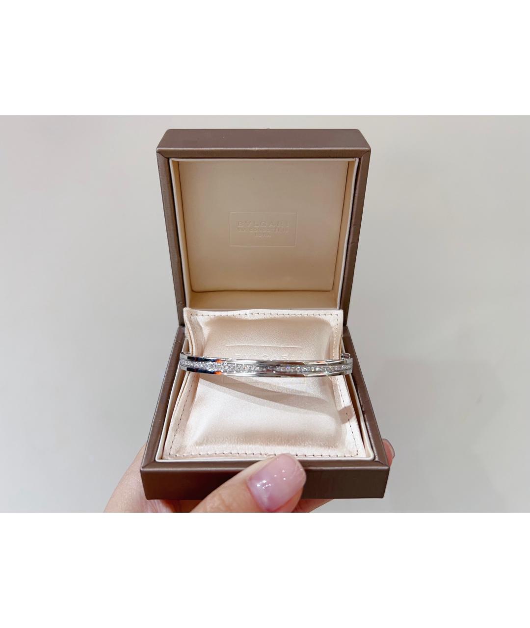BVLGARI Серебряный браслет из белого золота, фото 2