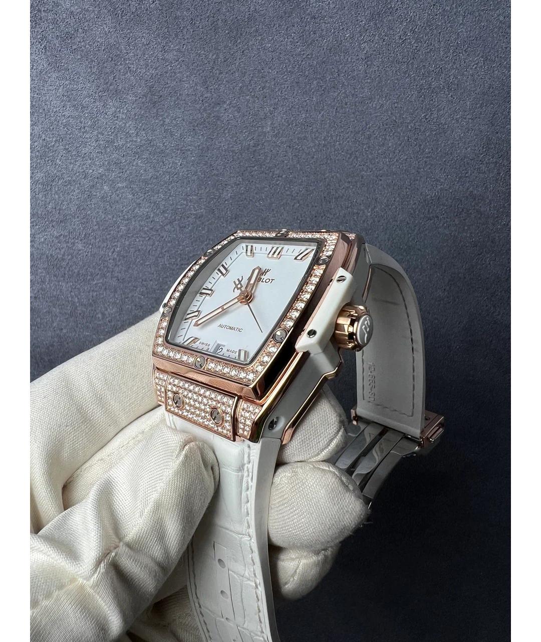 HUBLOT Белые часы из розового золота, фото 3