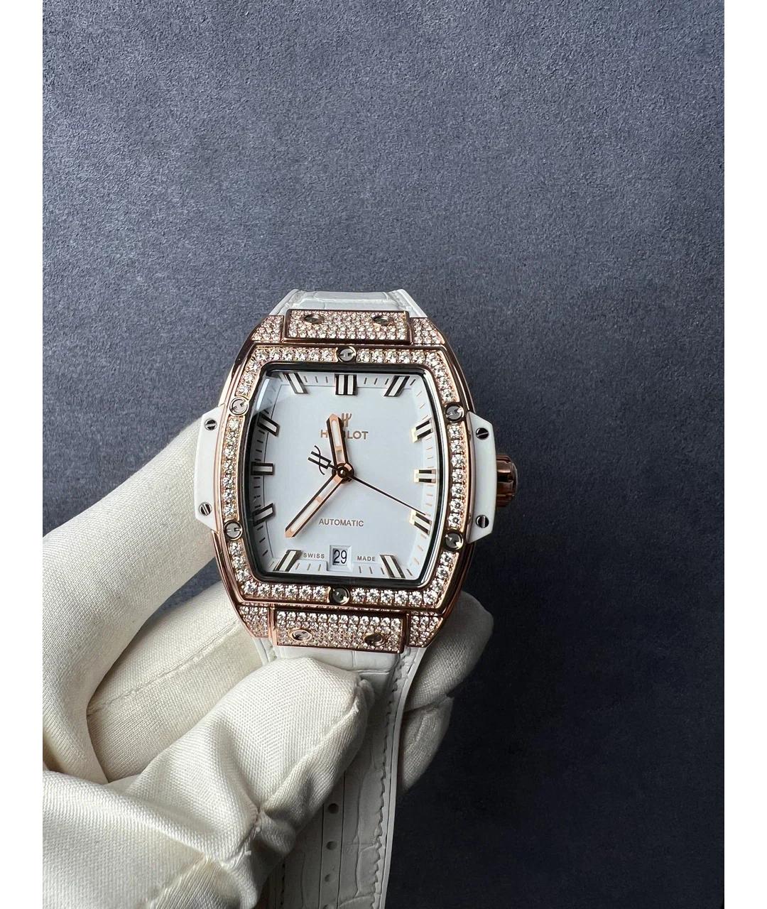 HUBLOT Белые часы из розового золота, фото 2