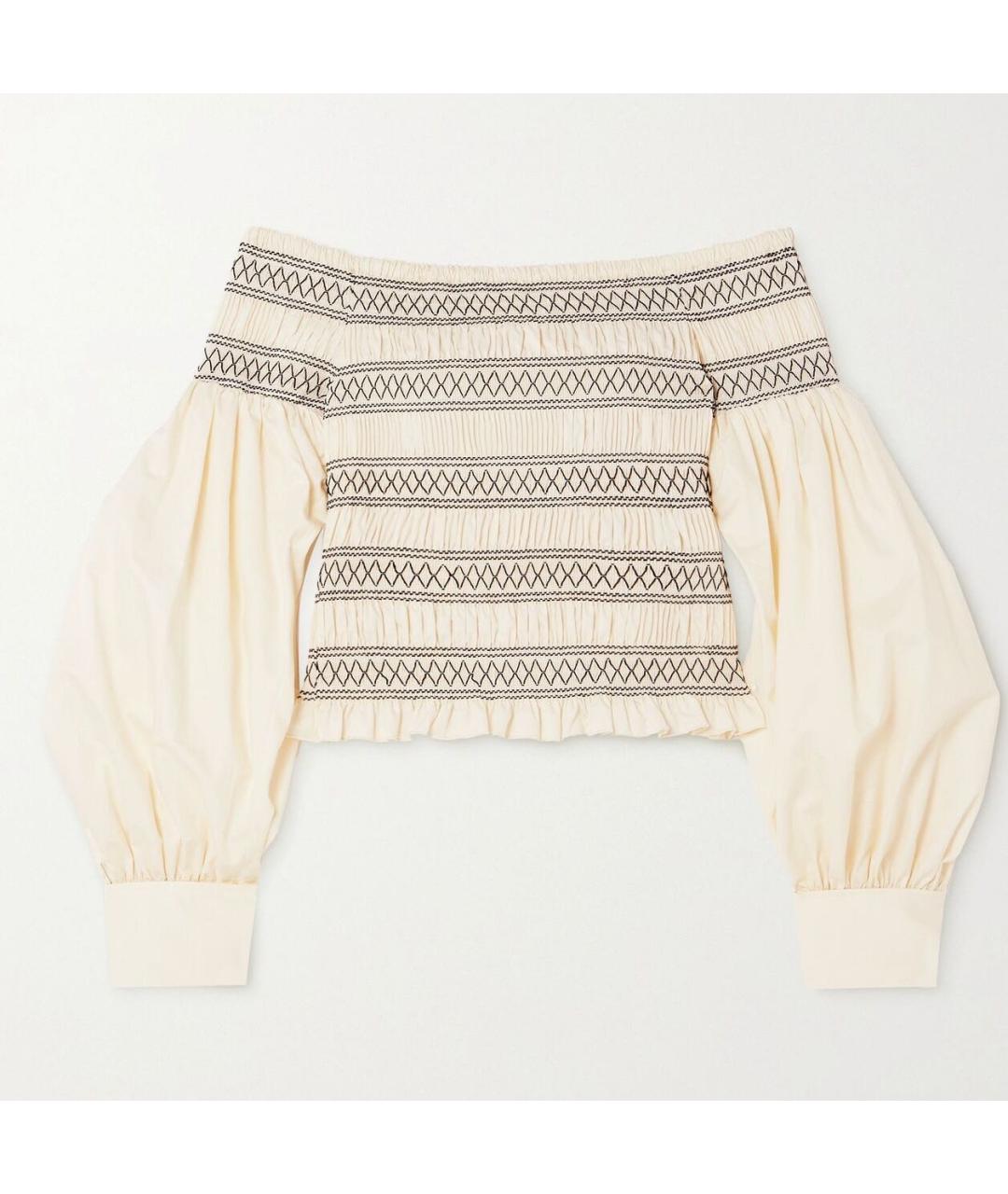 MAX MARA Белая блузы, фото 8