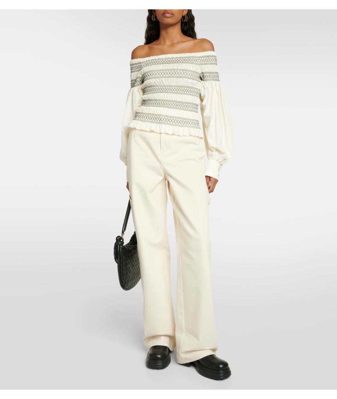 MAX MARA Белая блузы, фото 4