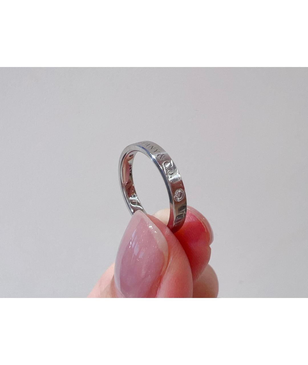 TIFFANY&CO Серебряное платиновое кольцо, фото 4