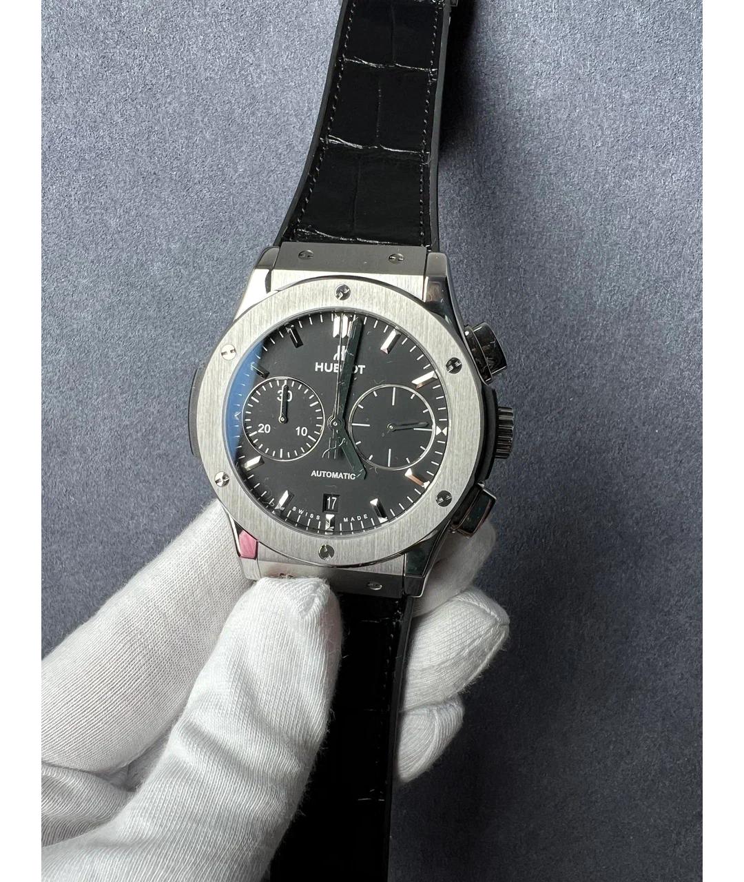HUBLOT Черные металлические часы, фото 2