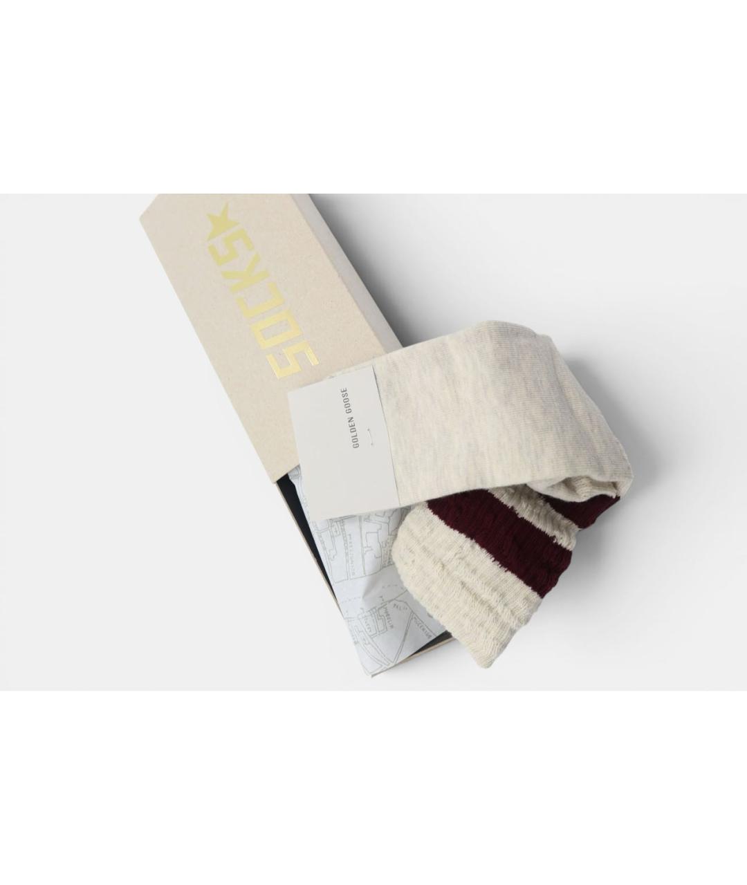 GOLDEN GOOSE DELUXE BRAND Бежевые носки, чулки и колготы, фото 3