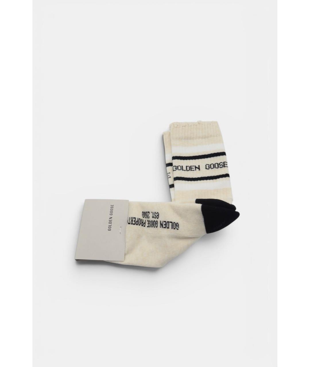 GOLDEN GOOSE DELUXE BRAND Бежевые носки, чулки и колготы, фото 2