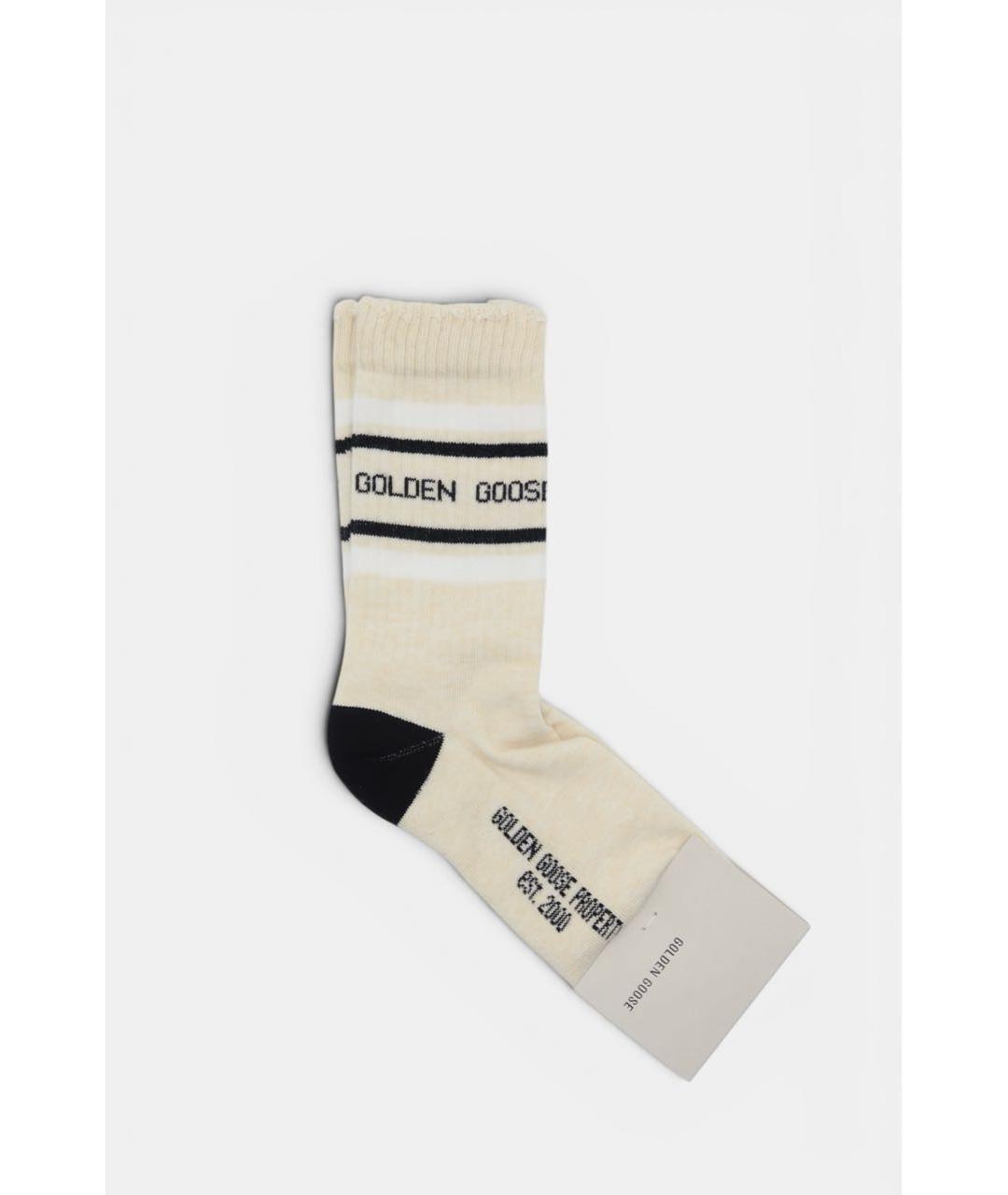 GOLDEN GOOSE DELUXE BRAND Бежевые носки, чулки и колготы, фото 4