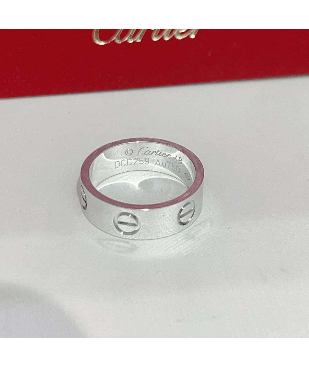 CARTIER Серебряное кольцо из белого золота, фото 4