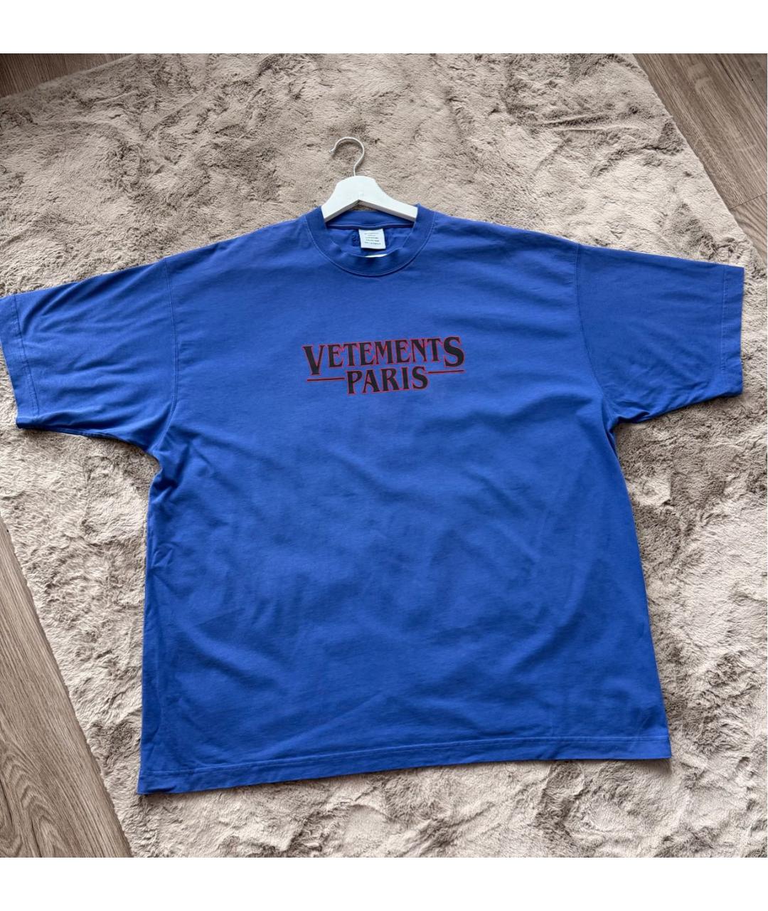 VETEMENTS Фиолетовая хлопковая футболка, фото 2
