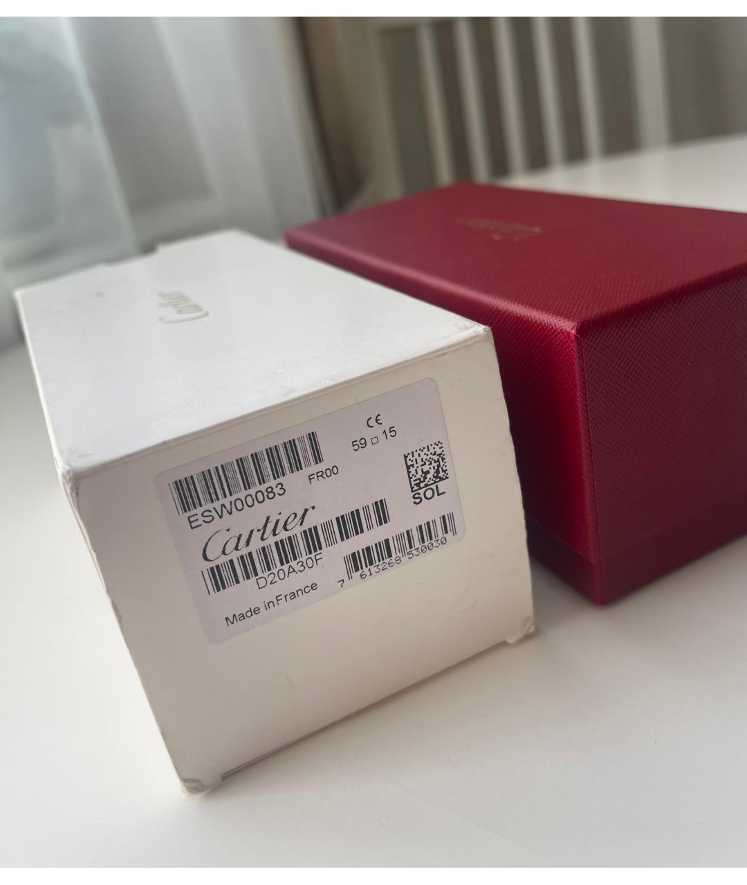 CARTIER Золотые металлические солнцезащитные очки, фото 5