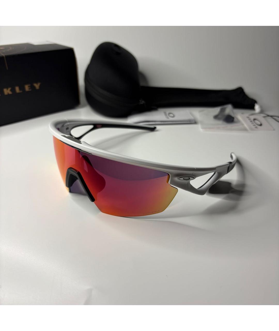 OAKLEY Белые пластиковые солнцезащитные очки, фото 5