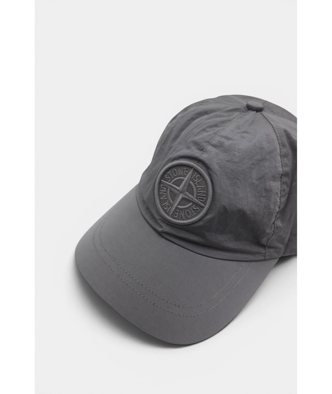 STONE ISLAND Серая кепка/бейсболка, фото 2