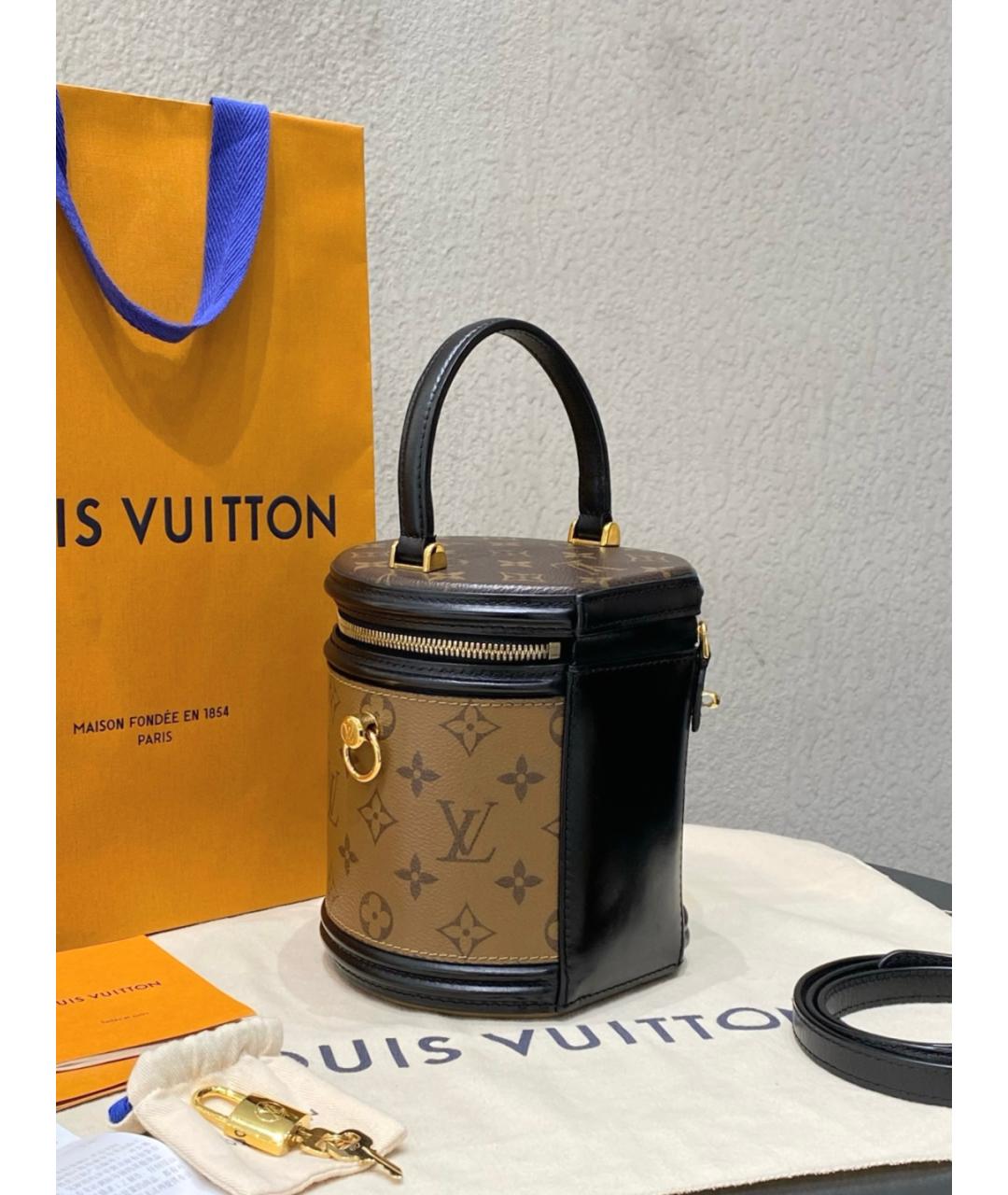 LOUIS VUITTON Коричневая сумка с короткими ручками, фото 5