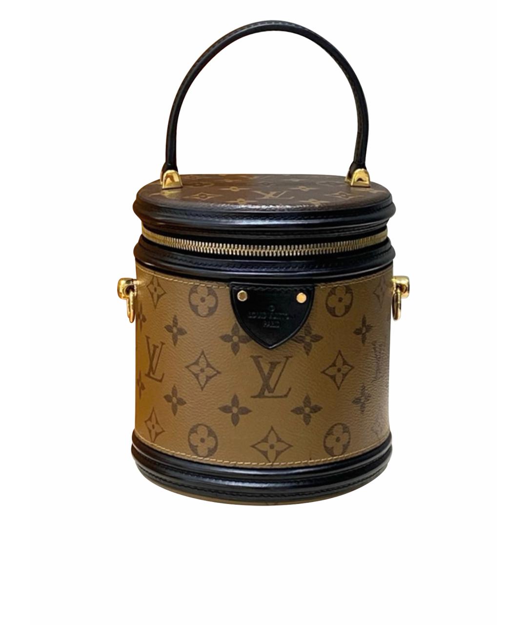 LOUIS VUITTON Коричневая сумка с короткими ручками, фото 1