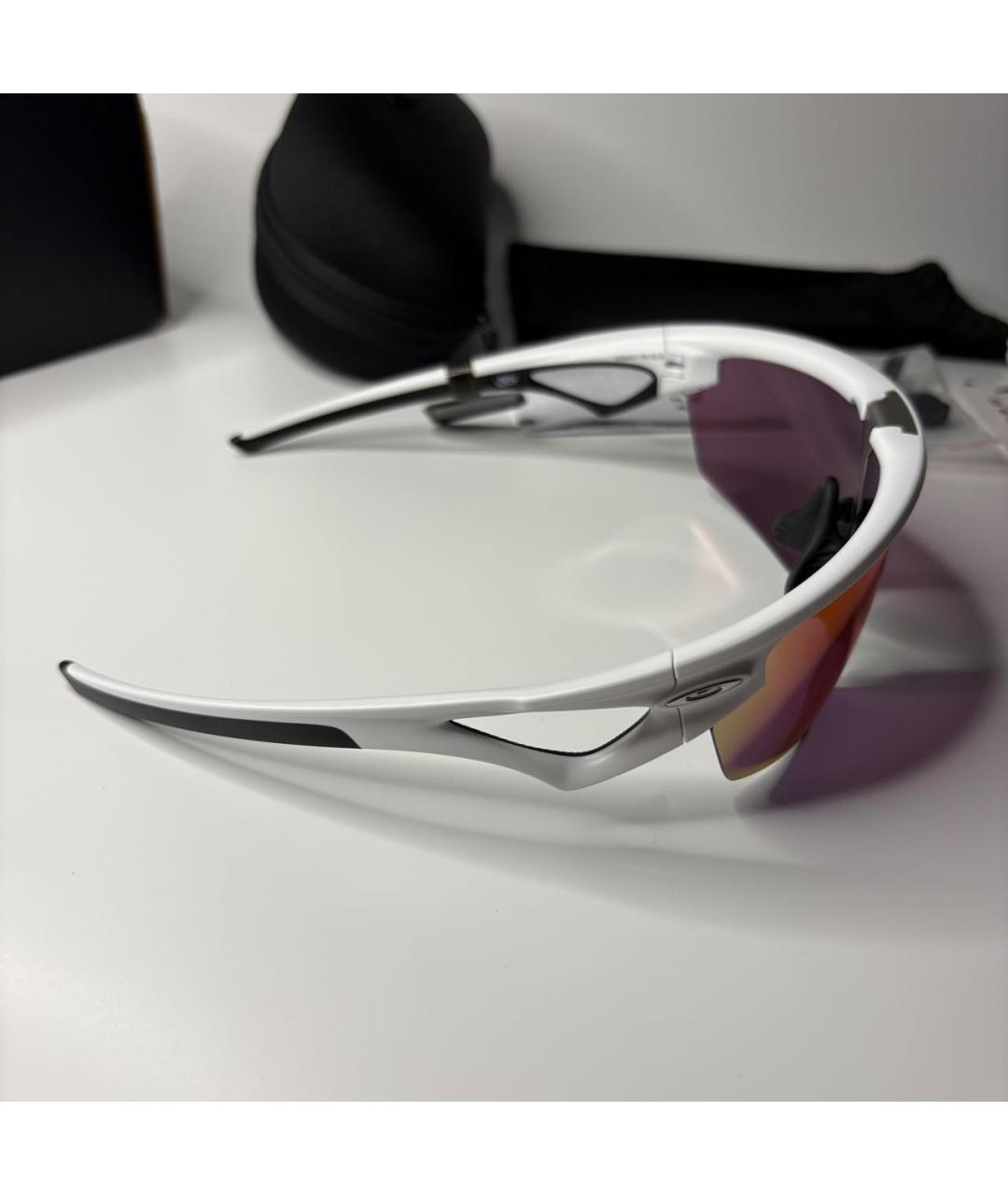 OAKLEY Белые пластиковые солнцезащитные очки, фото 6