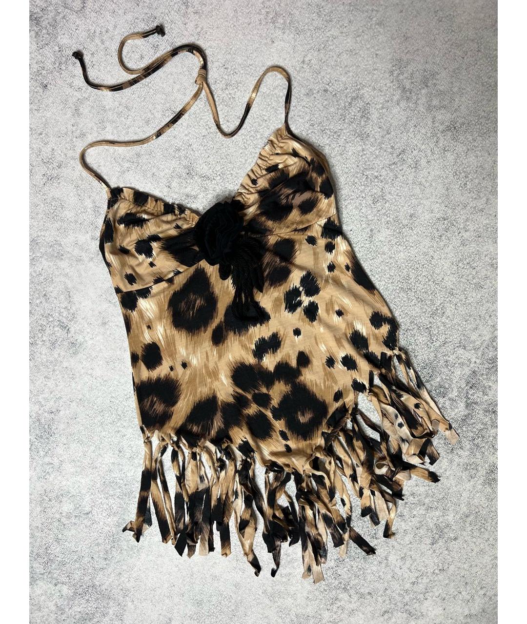 RED VALENTINO Коричневая шерстяная майка, фото 8