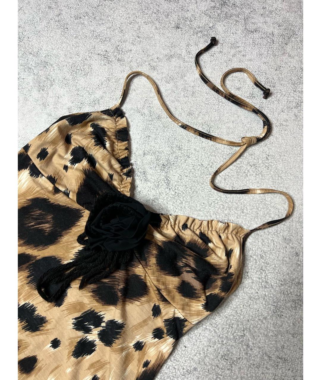 RED VALENTINO Коричневая шерстяная майка, фото 2