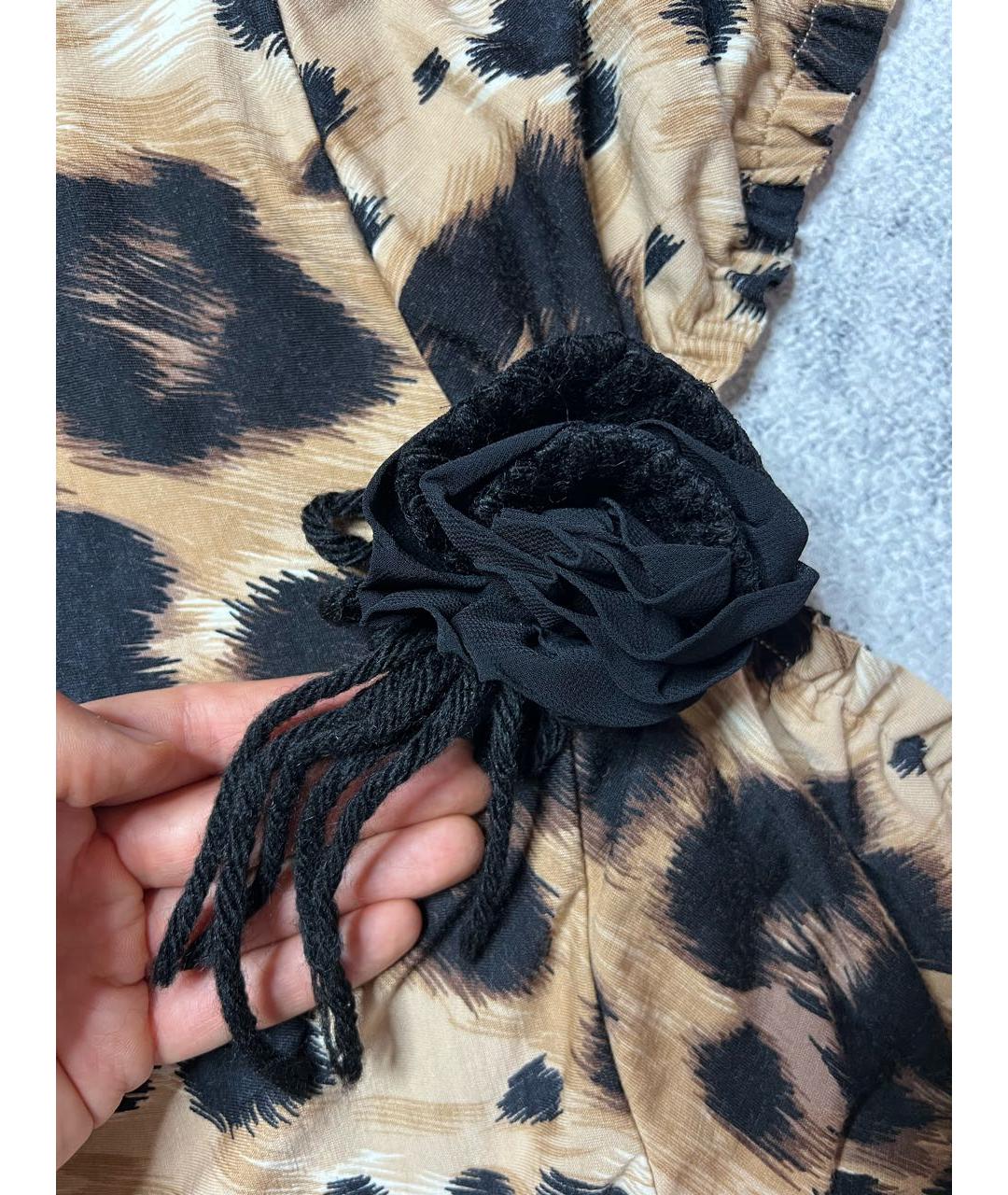 RED VALENTINO Коричневая шерстяная майка, фото 3