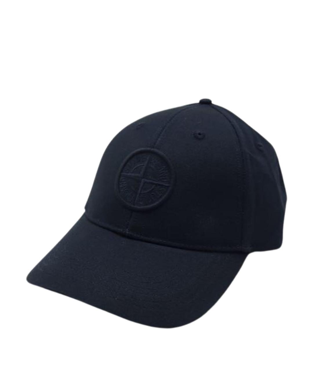 STONE ISLAND Синяя хлопковая кепка/бейсболка, фото 1