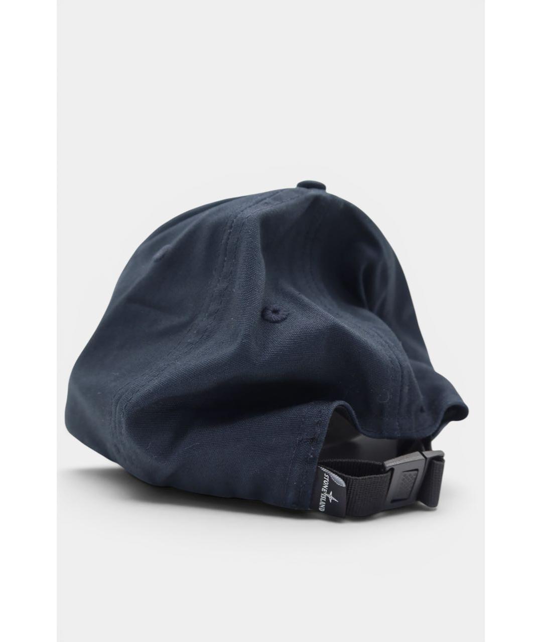STONE ISLAND Синяя хлопковая кепка/бейсболка, фото 4