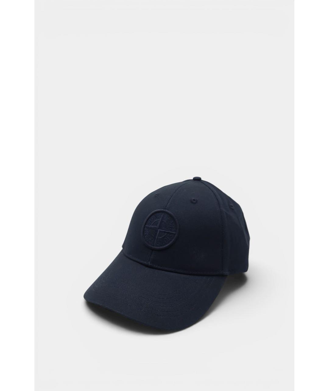 STONE ISLAND Синяя хлопковая кепка/бейсболка, фото 2