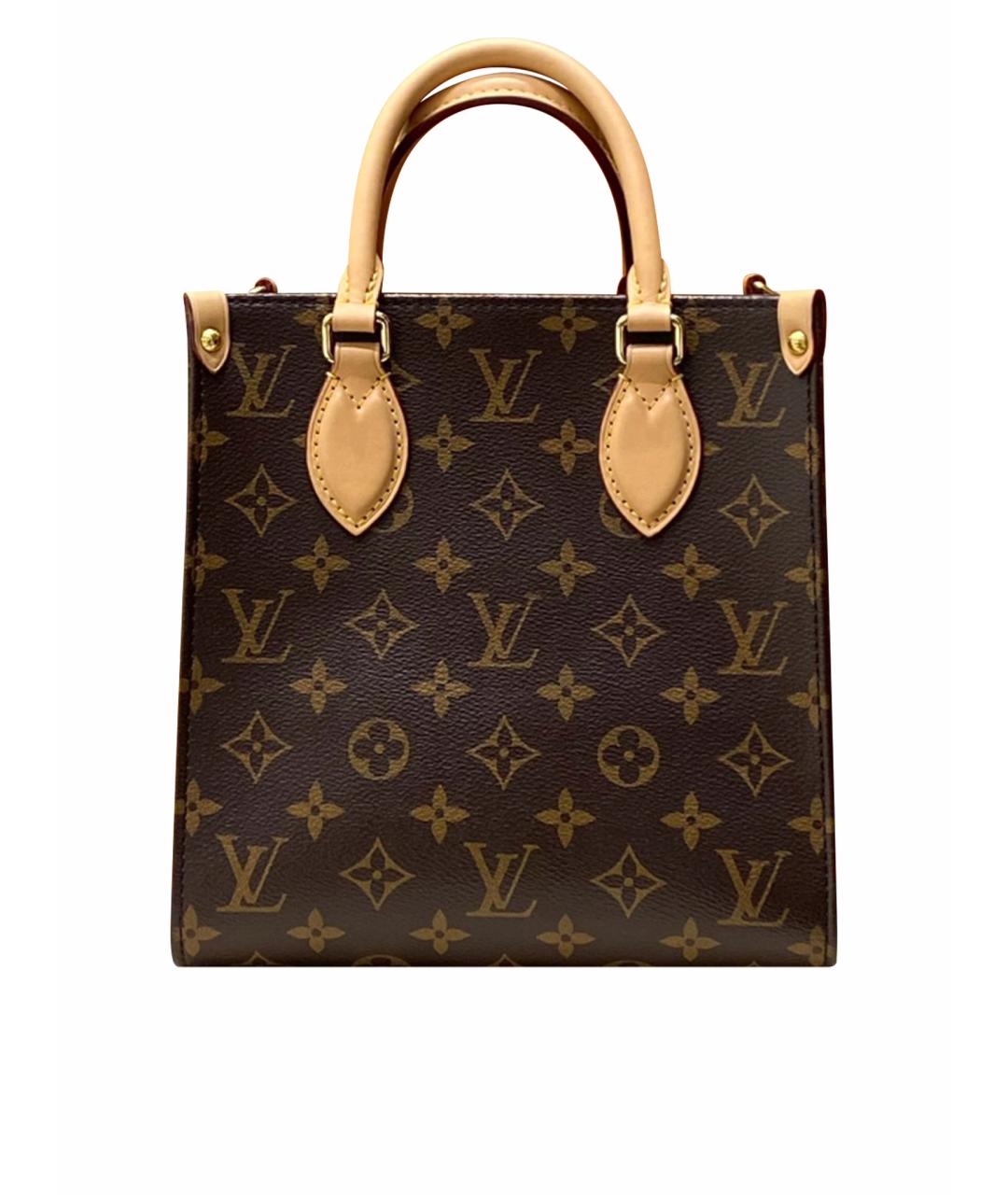 LOUIS VUITTON Коричневая сумка с короткими ручками, фото 1