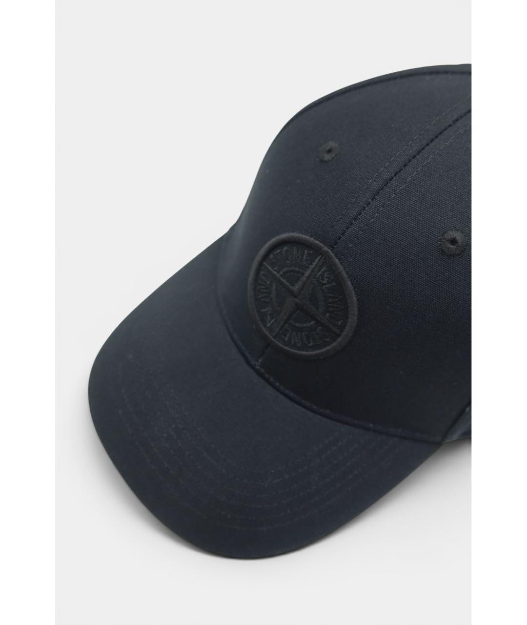 STONE ISLAND Черная хлопковая кепка/бейсболка, фото 2