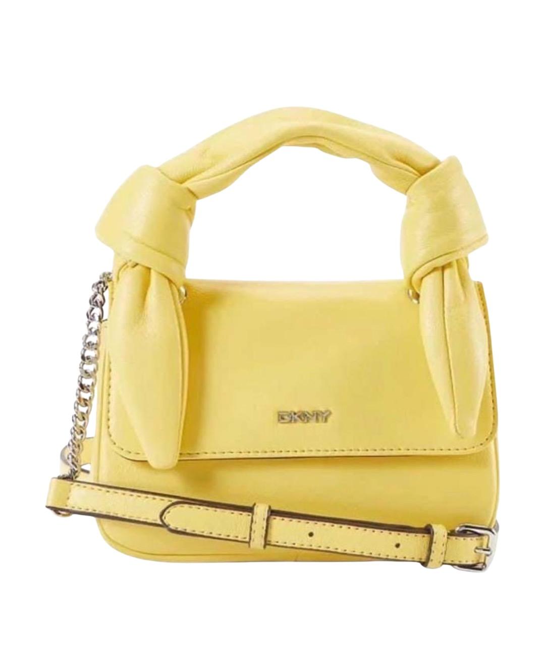 DKNY Желтая сумка с короткими ручками, фото 1