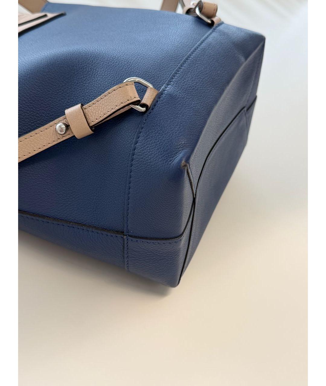 LOUIS VUITTON Синий кожаный рюкзак, фото 7