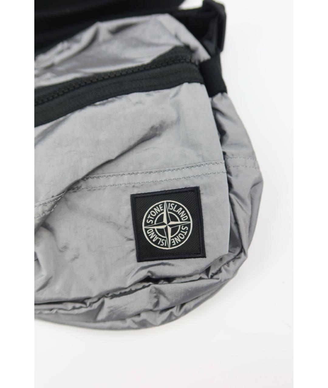 STONE ISLAND Серебряная сумка на плечо, фото 2
