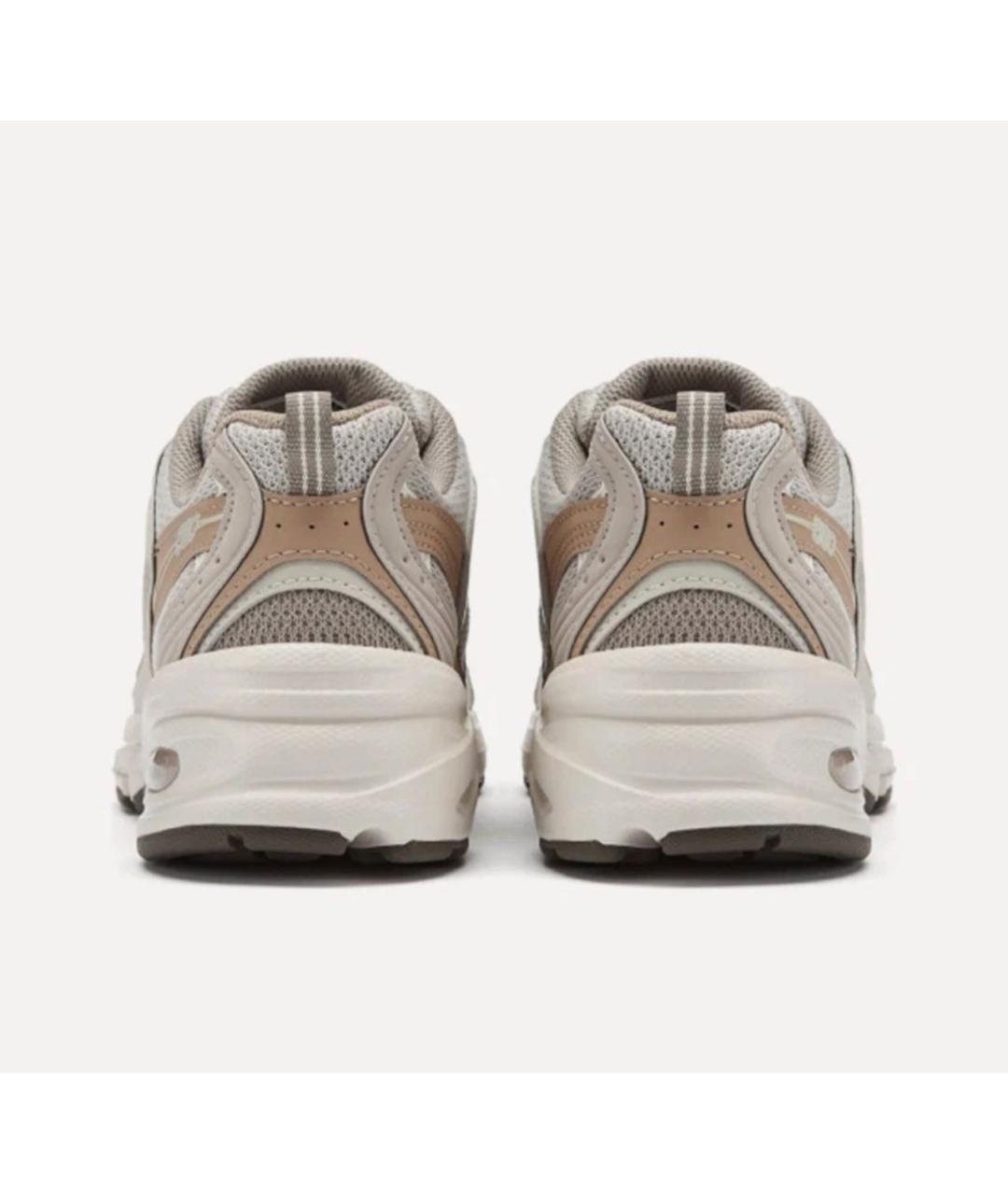 NEW BALANCE Бежевые текстильные низкие кроссовки / кеды, фото 4