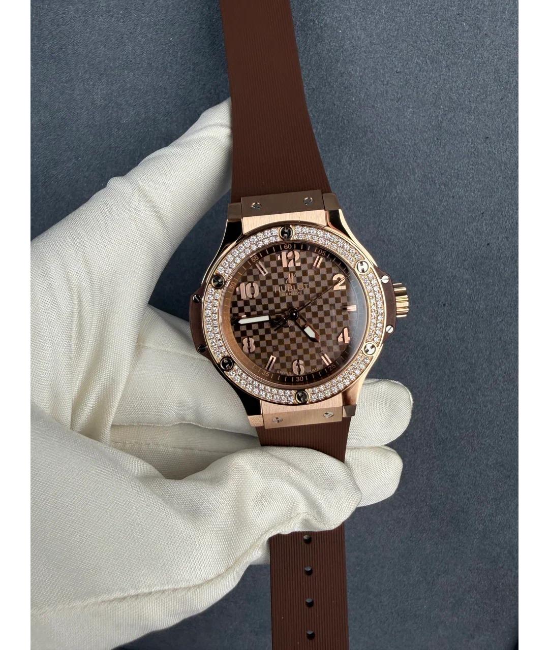 HUBLOT Коричневые часы из розового золота, фото 2