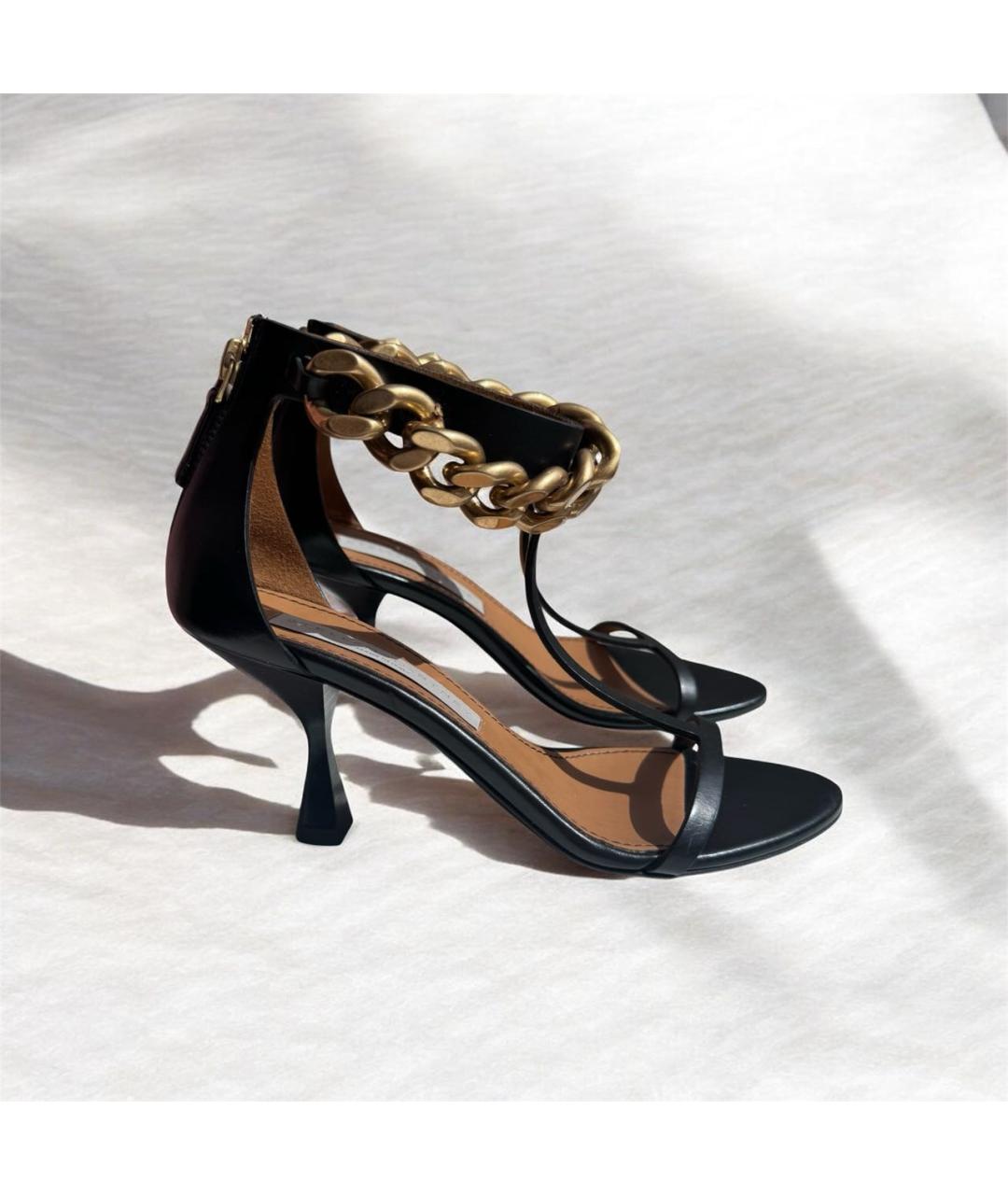 STELLA MCCARTNEY Черные босоножки из искусственной кожи, фото 7