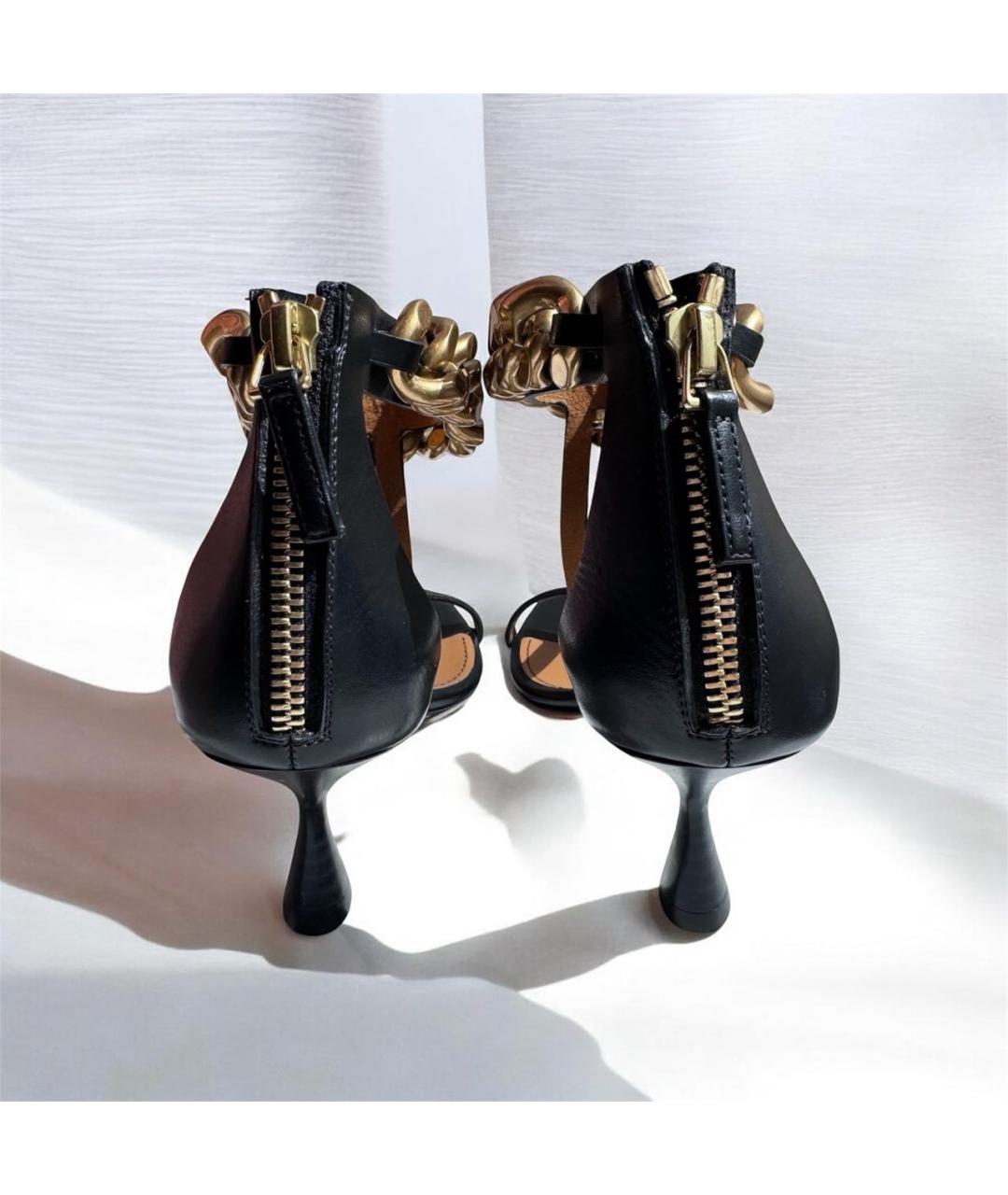 STELLA MCCARTNEY Черные босоножки из искусственной кожи, фото 4