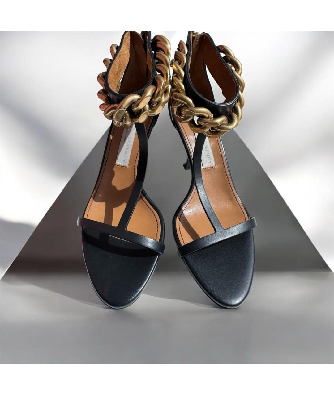 STELLA MCCARTNEY Черные босоножки из искусственной кожи, фото 2