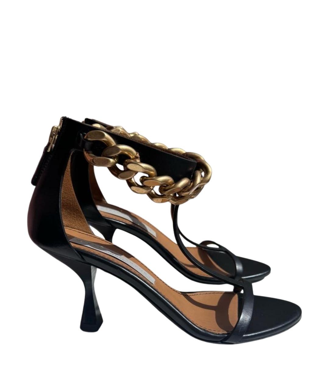 STELLA MCCARTNEY Черные босоножки из искусственной кожи, фото 1