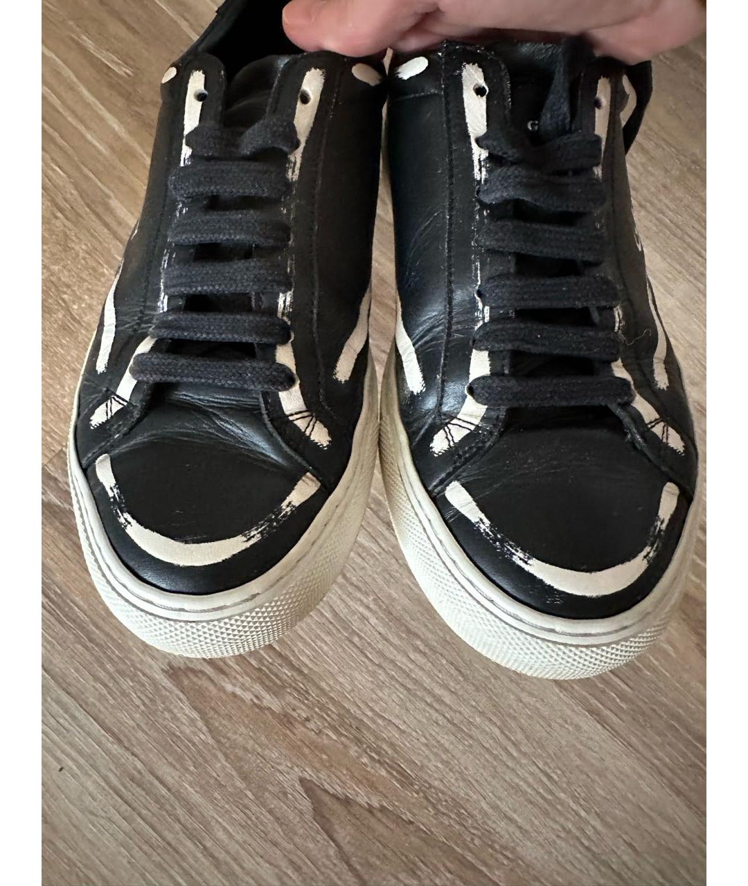 GIVENCHY Черные кожаные кеды, фото 5