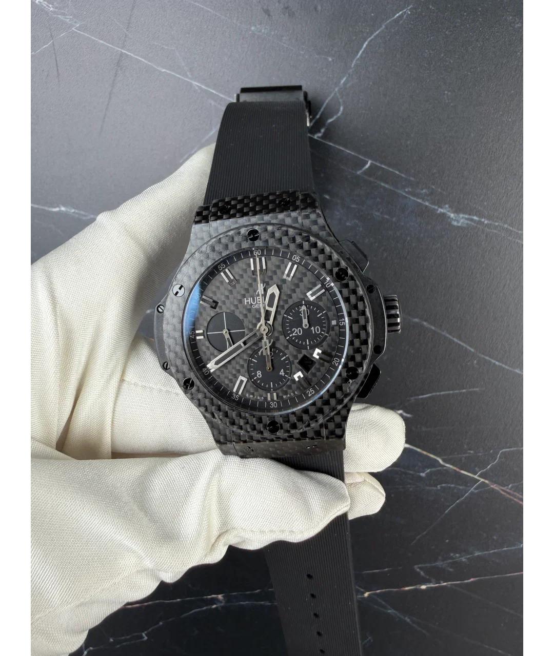HUBLOT Черные карбоновые часы, фото 2