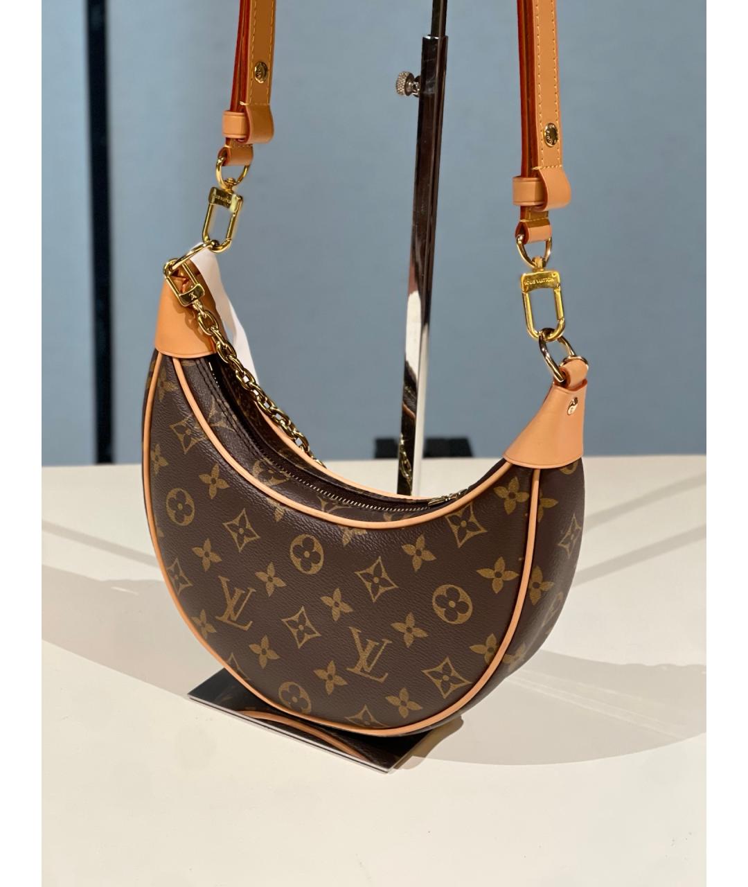 LOUIS VUITTON Коричневая сумка через плечо, фото 3
