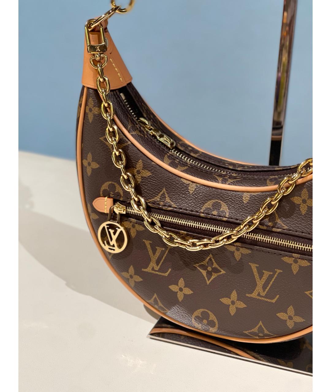 LOUIS VUITTON Коричневая сумка через плечо, фото 4