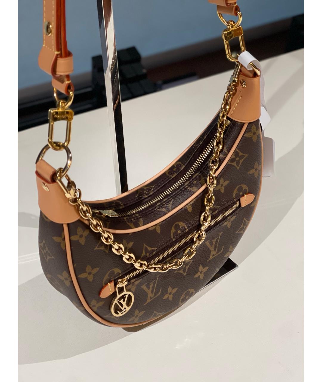 LOUIS VUITTON Коричневая сумка через плечо, фото 6