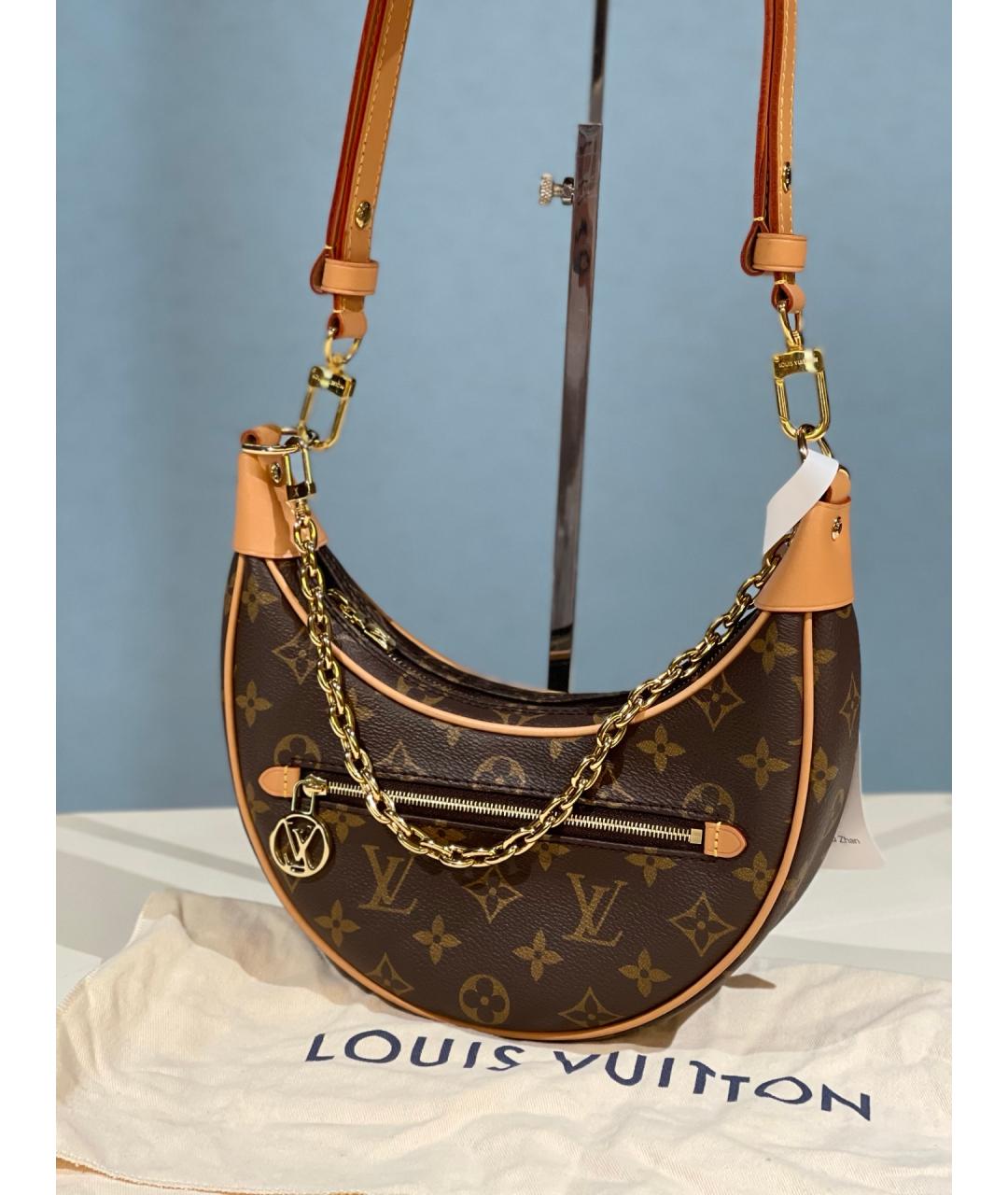 LOUIS VUITTON Коричневая сумка через плечо, фото 7