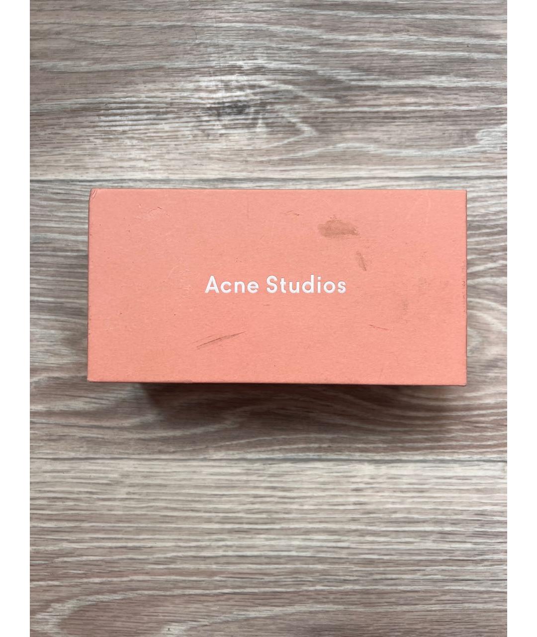 ACNE STUDIOS Золотые металлические солнцезащитные очки, фото 5