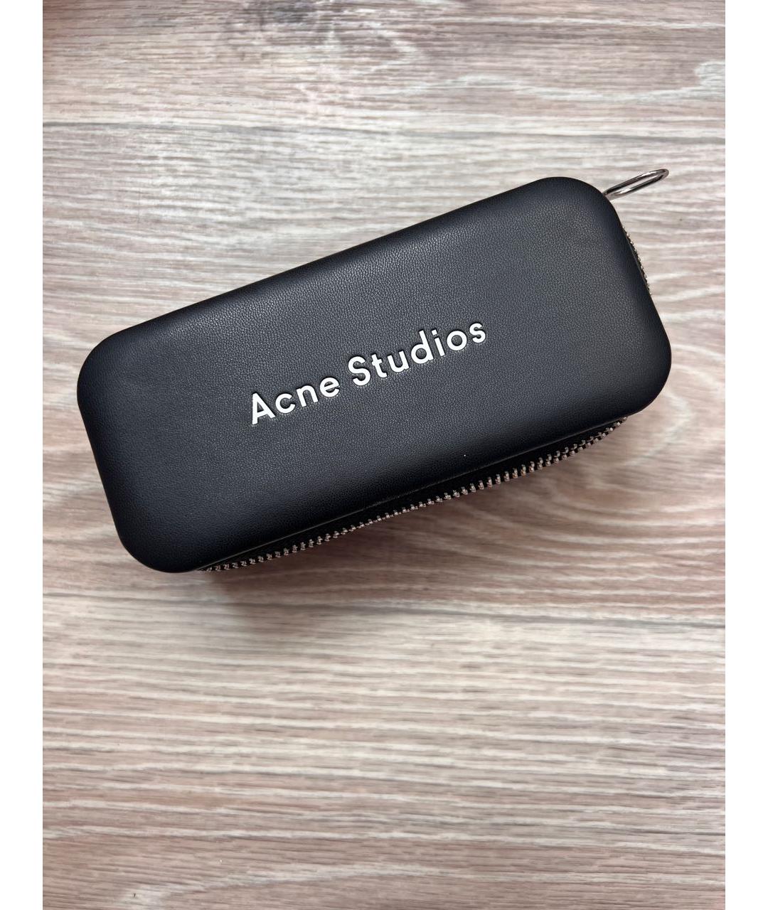 ACNE STUDIOS Золотые металлические солнцезащитные очки, фото 4