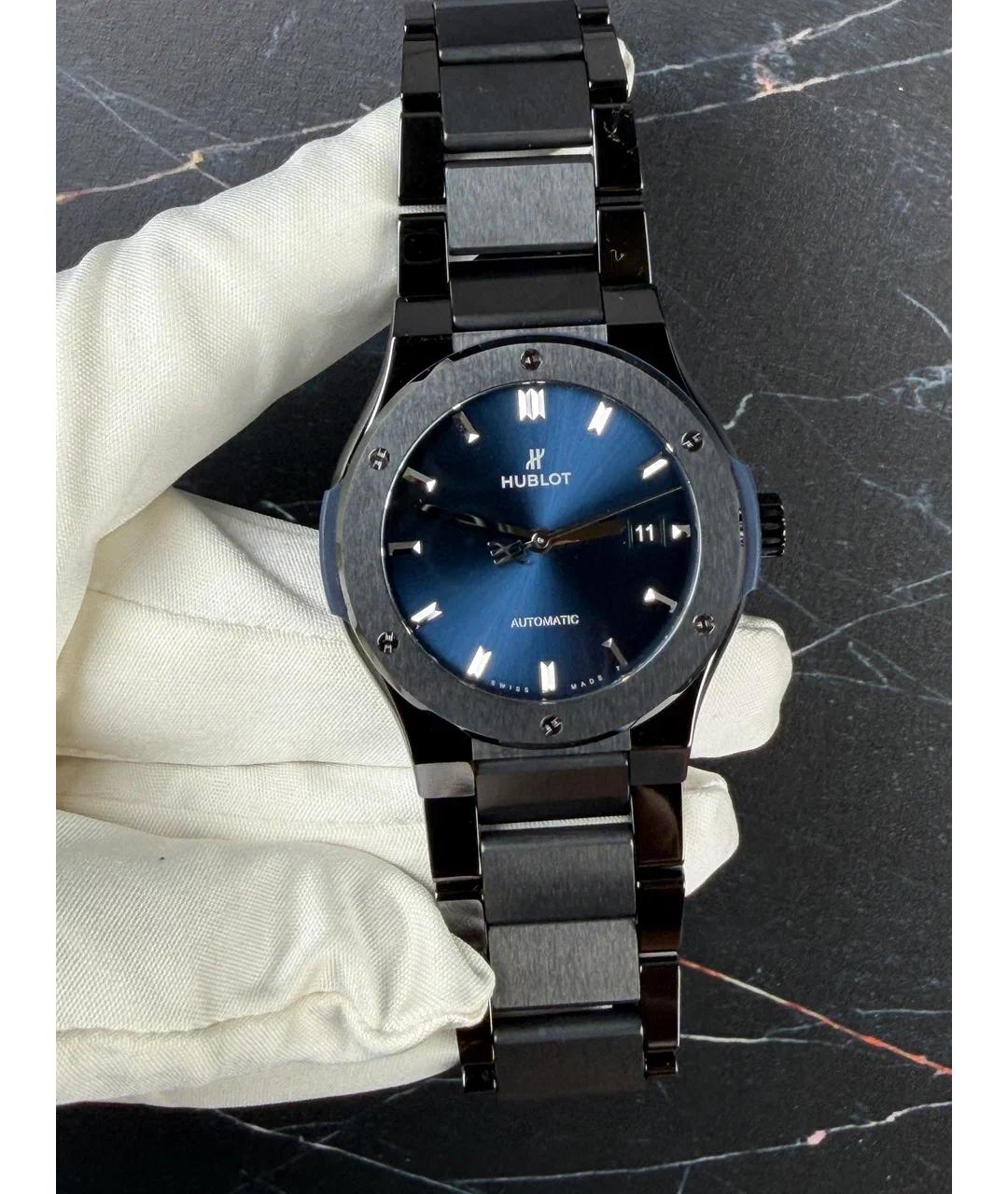 HUBLOT Синие керамические часы, фото 2