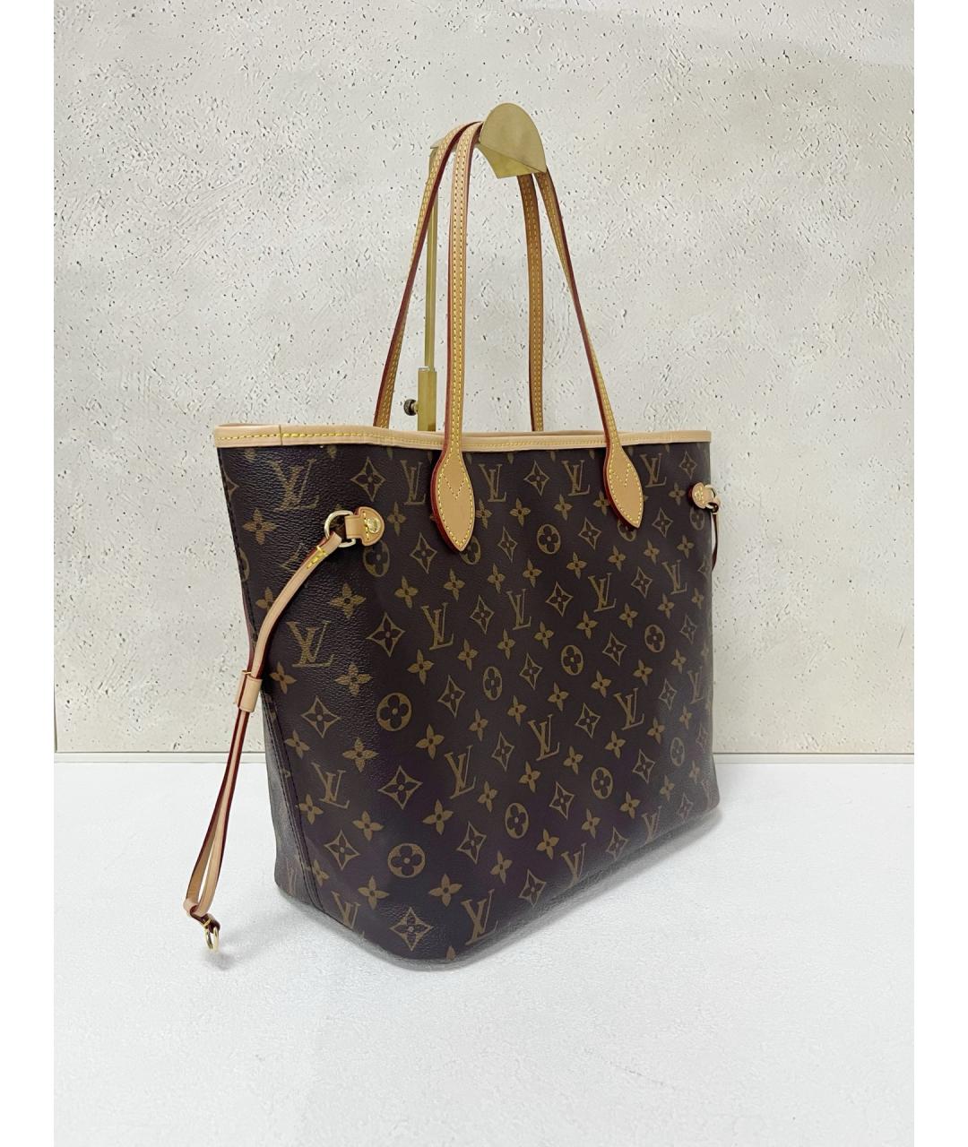 LOUIS VUITTON Коричневая сумка тоут, фото 3