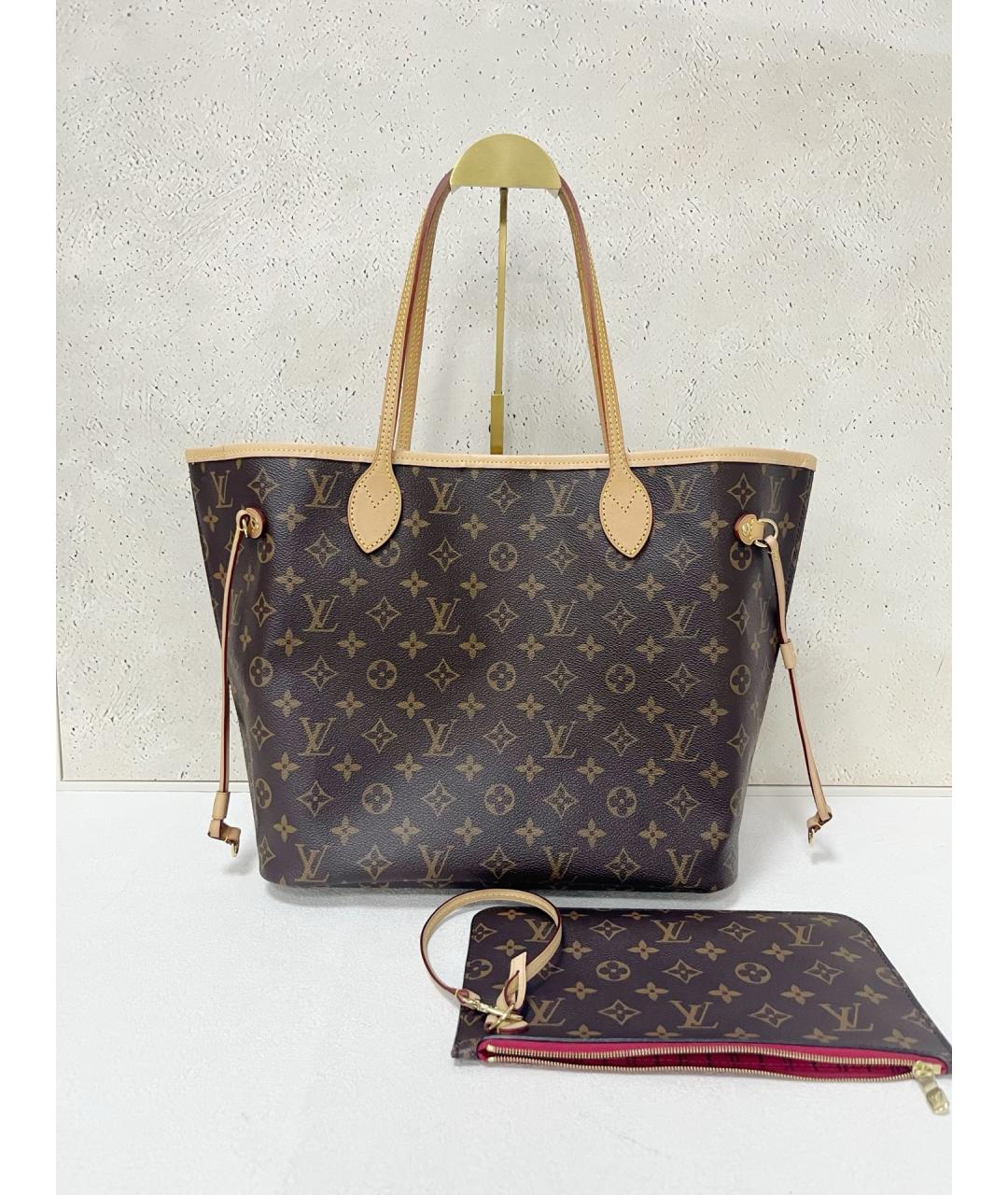 LOUIS VUITTON Коричневая сумка тоут, фото 7