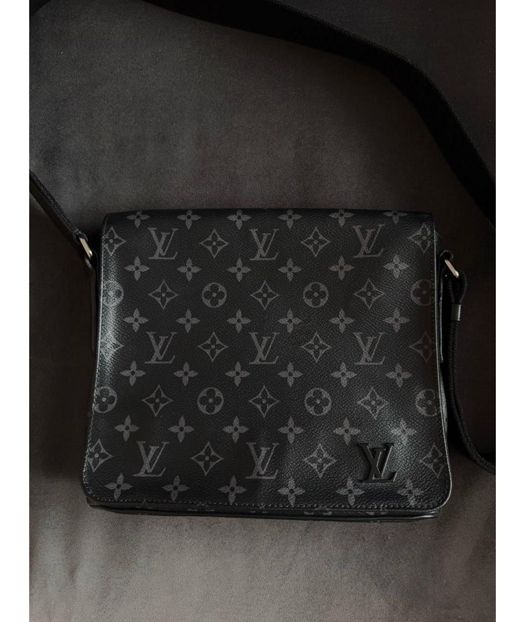 LOUIS VUITTON Черная сумка на плечо, фото 9