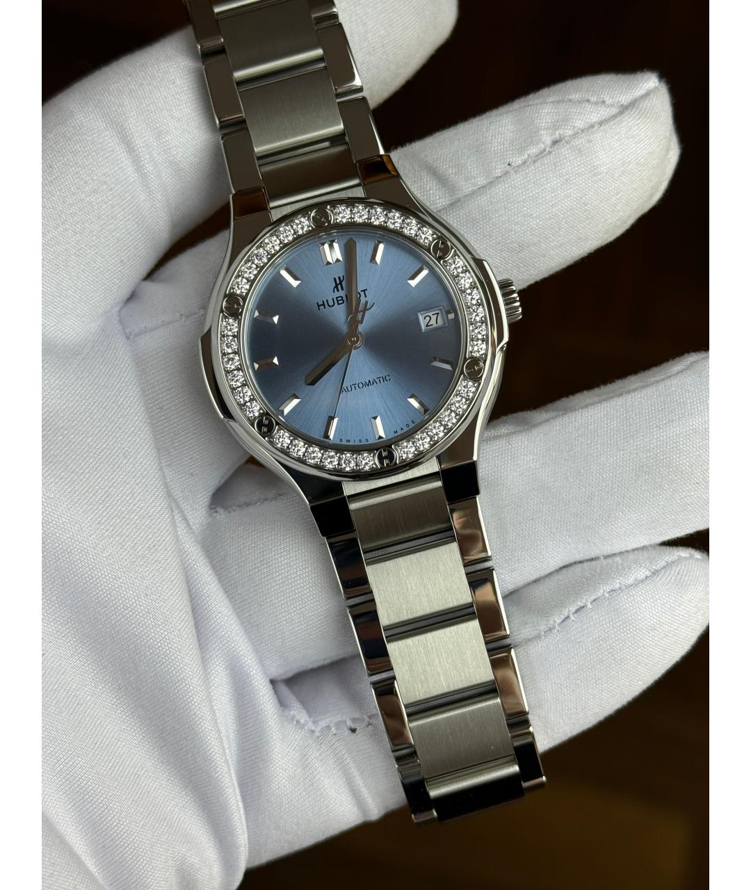 HUBLOT Голубые часы, фото 2